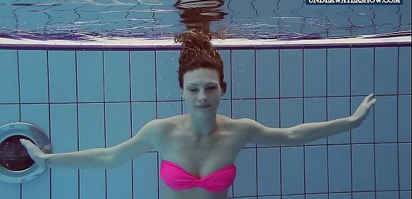  Wet teen Lera in the pool